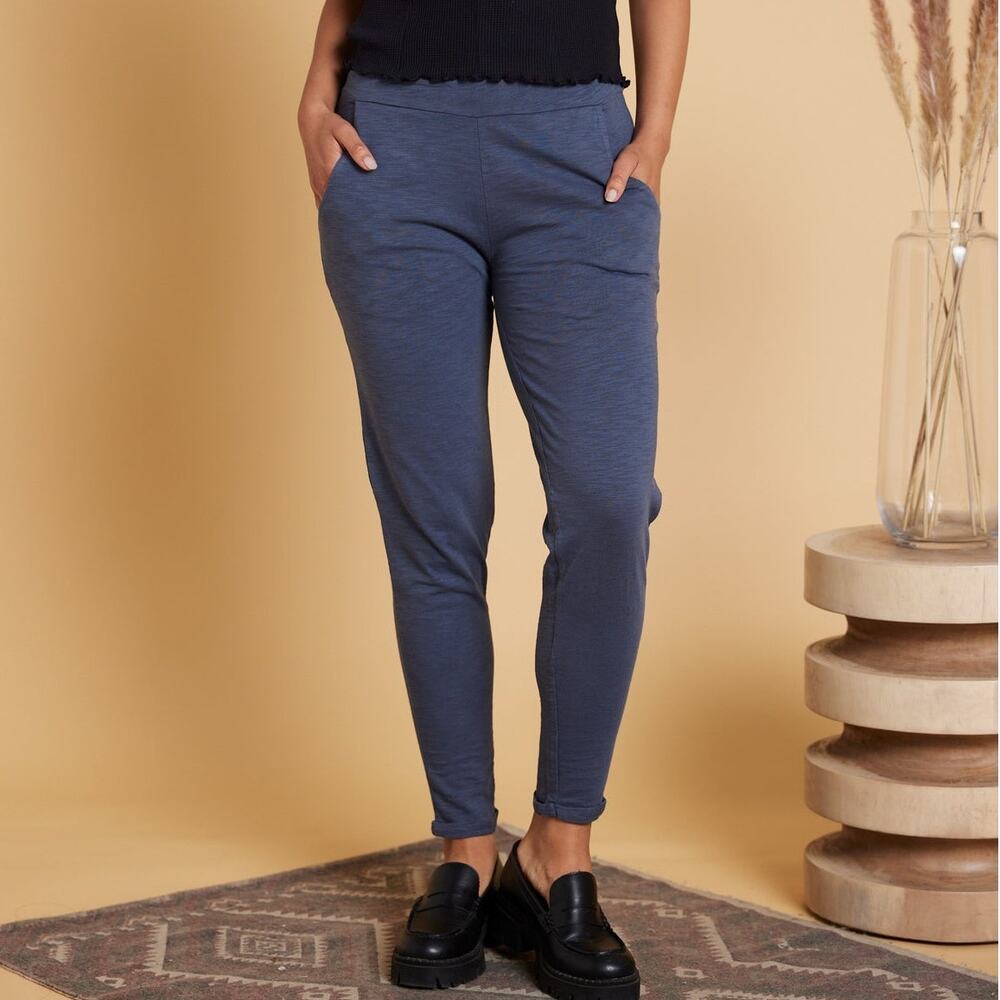 Known Supply Lead Blue Sequoia Organic Cotton Classic Comfy Lounge Pants Small